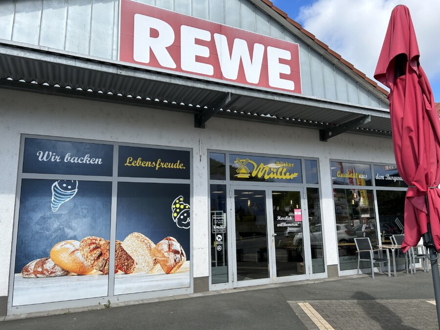 Bäcker Müller, Filiale in Biedenkopf, Am Seewasem, Ansicht von Außen