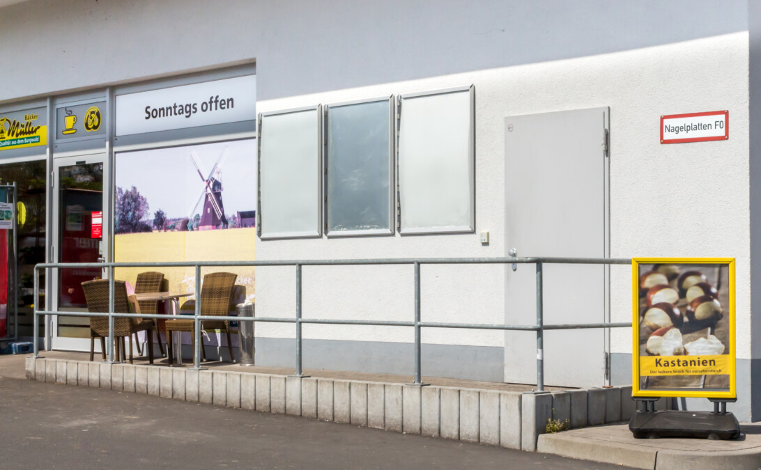 Bäcker Müller, in Rabenau-Londorf, An der Mühle, Ansicht Eingangsbereich