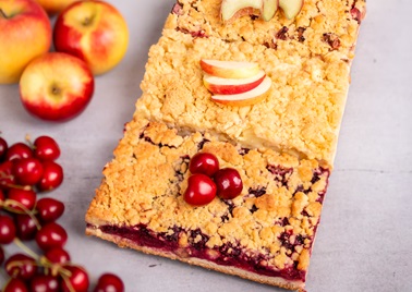 Bäcker Müller Produkte Kuchen: Streuselkuchen mit versch. Füllungen
